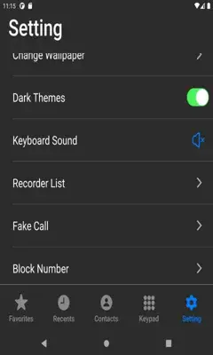 Rec&Fake call android App screenshot 1